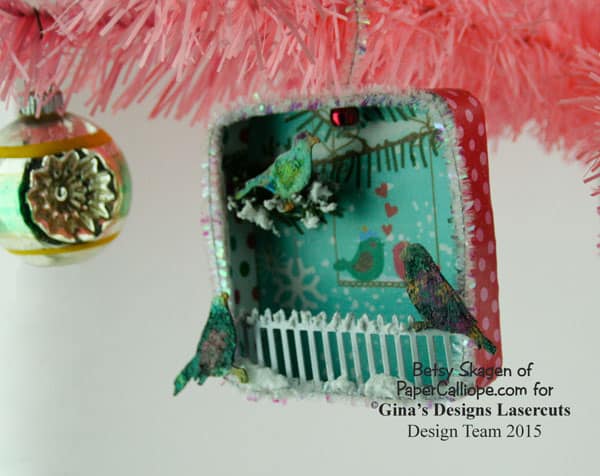 Altoid Tin:  Make a bird themed Christmas tree ornament