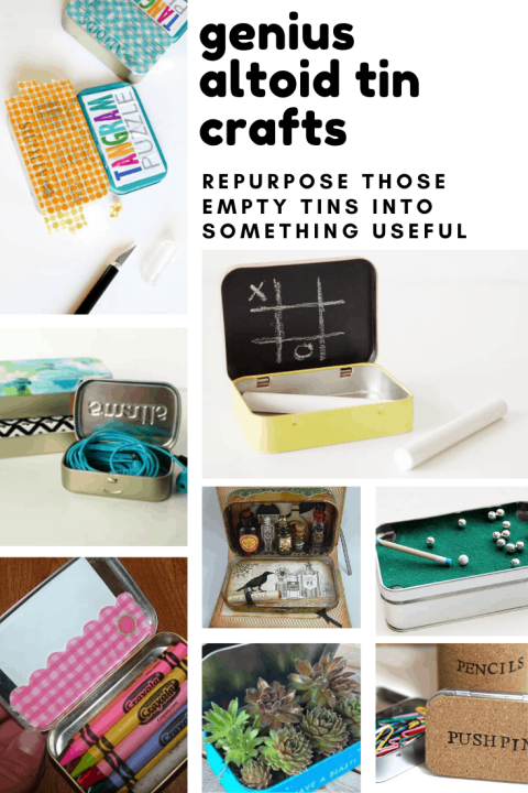 Don't throw those altoids tins away - you can repurpose them into some of these genius craft ideas!