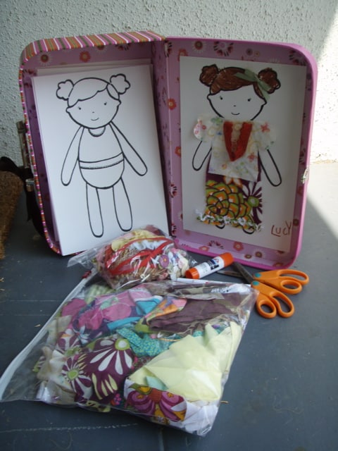 Altoid Tin Toys: Make a fabric scrap paper doll kit
