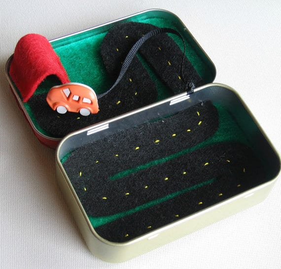 Altoid Tin Toys:  Turn it into a roadway playset