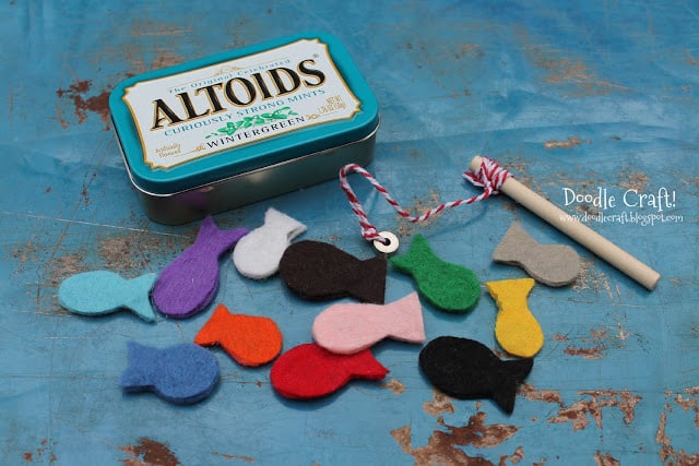 Altoid Tin Toys: Make a pocket sized magnetic fishing game