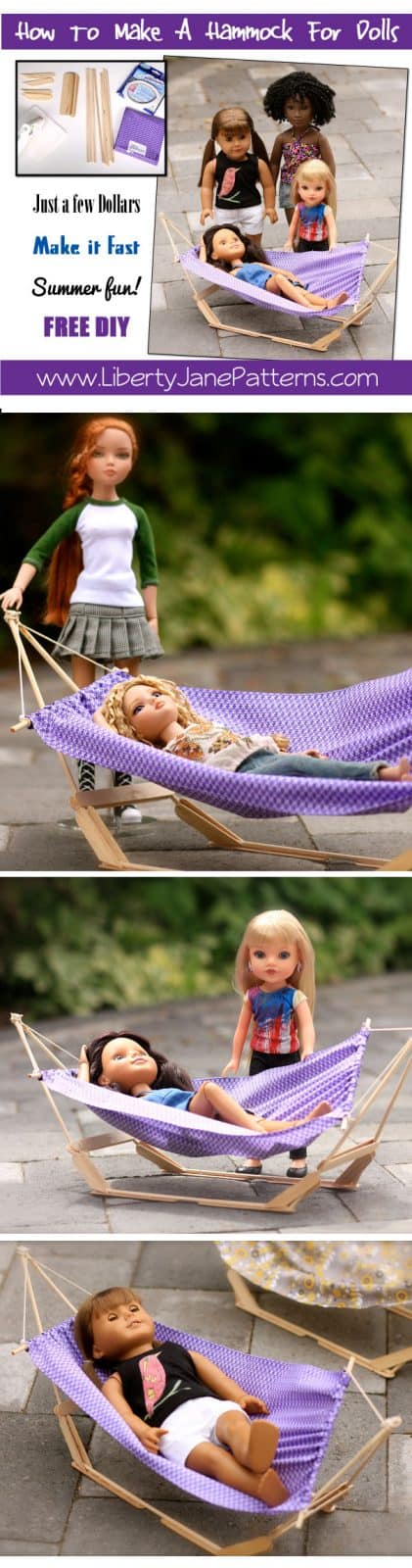 How To Make A Doll Hammock FREE DIY