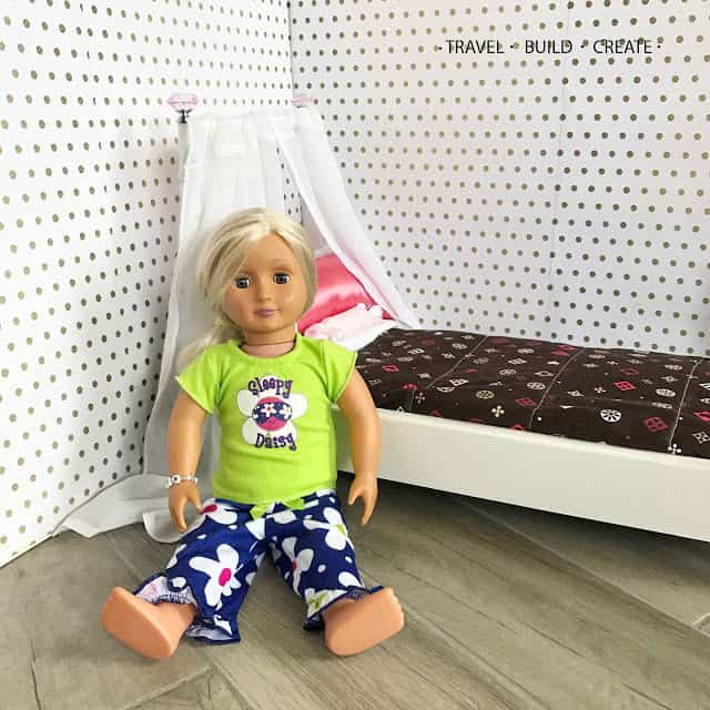 Repurposed Chair Doll Bed