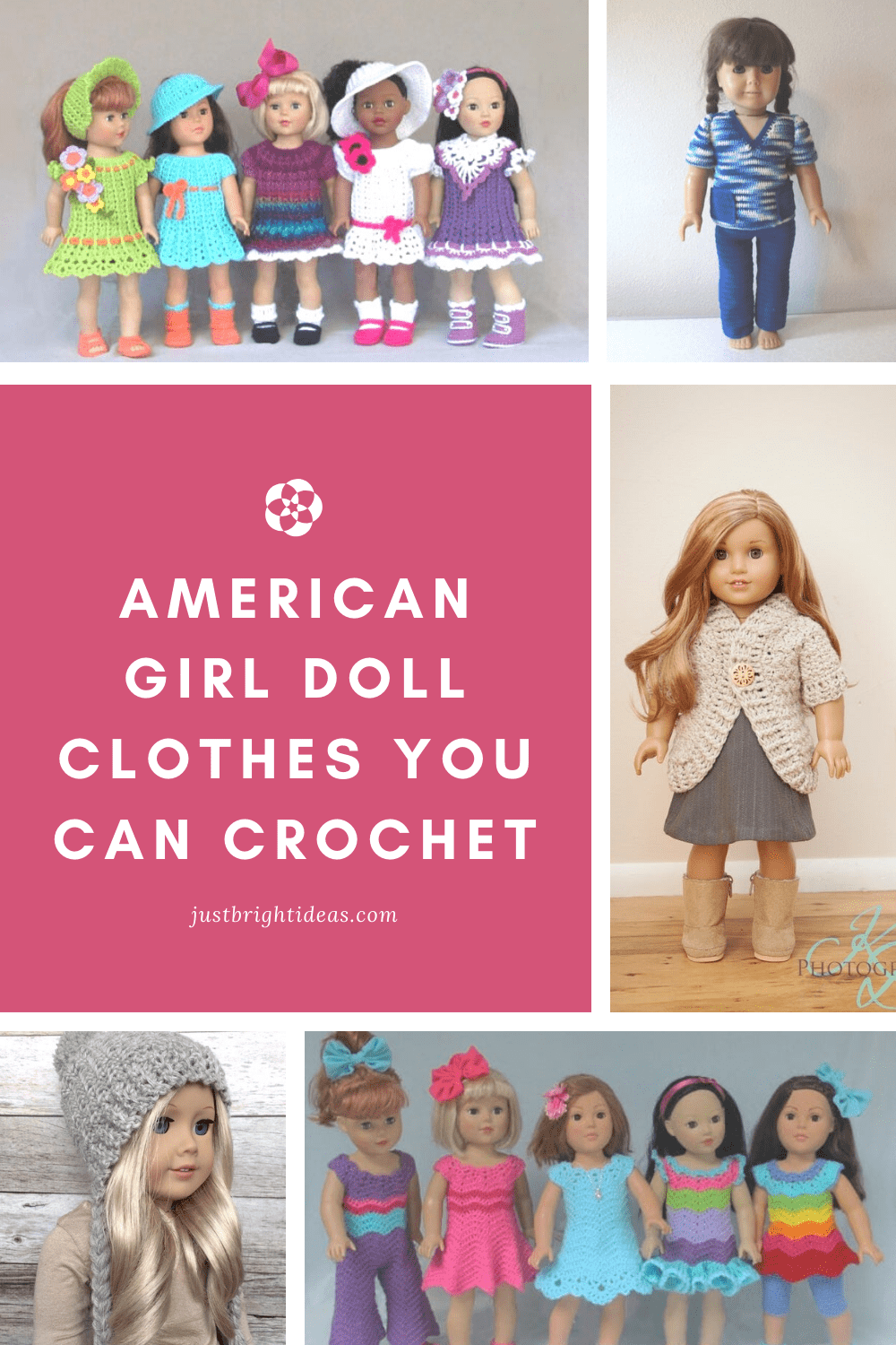 Your Little Girl Will Love these Crochet Outfits for her American Girl Doll