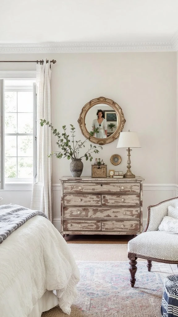 Nothing says French country like well-loved antique pieces. These furnishings bring a sense of history and character to your space, making the room feel unique and timeless.