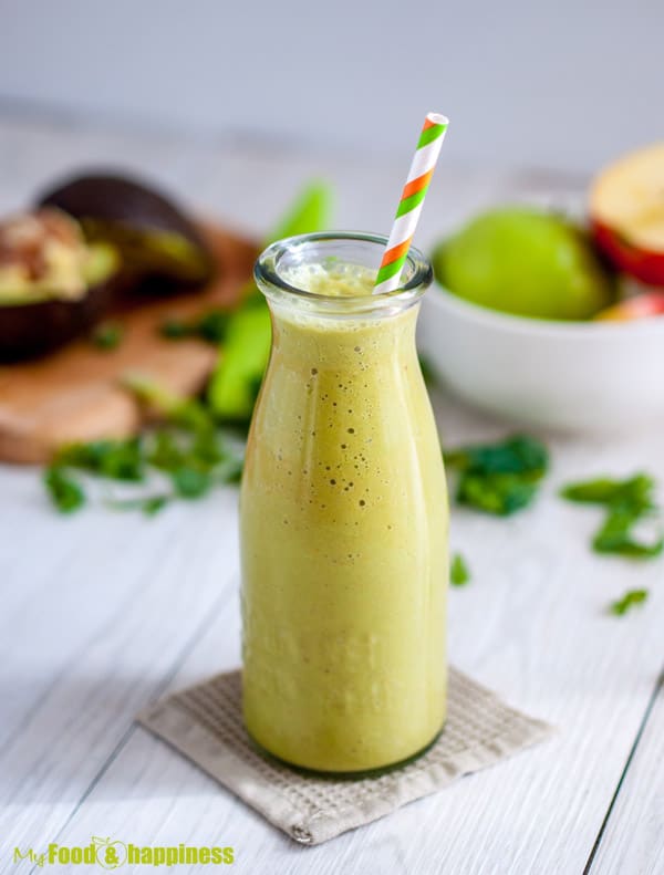 Avocado and Kale Green Smoothie