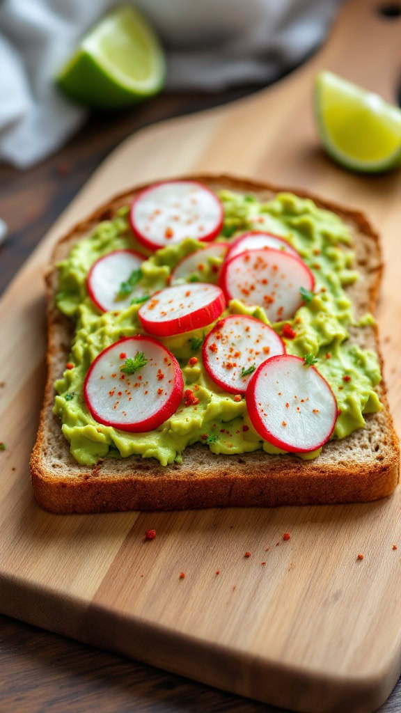 Avocado toast is a tasty and simple dish that you can whip up in no time. Spread creamy avocado on your favorite bread and top it with sliced radishes for a nice crunch. For a delicious recipe, check out this avocado toast recipe and enjoy a fresh bite!