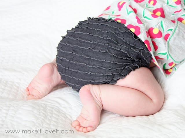 Diaper Covers with Ruffle Fabric