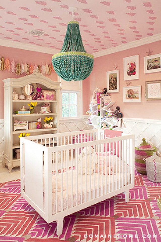 There is something special about placing the crib in the middle of the room