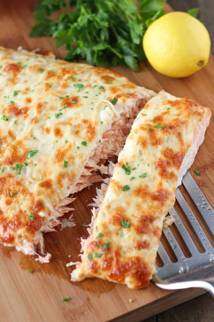 Cheesy Baked Salmon