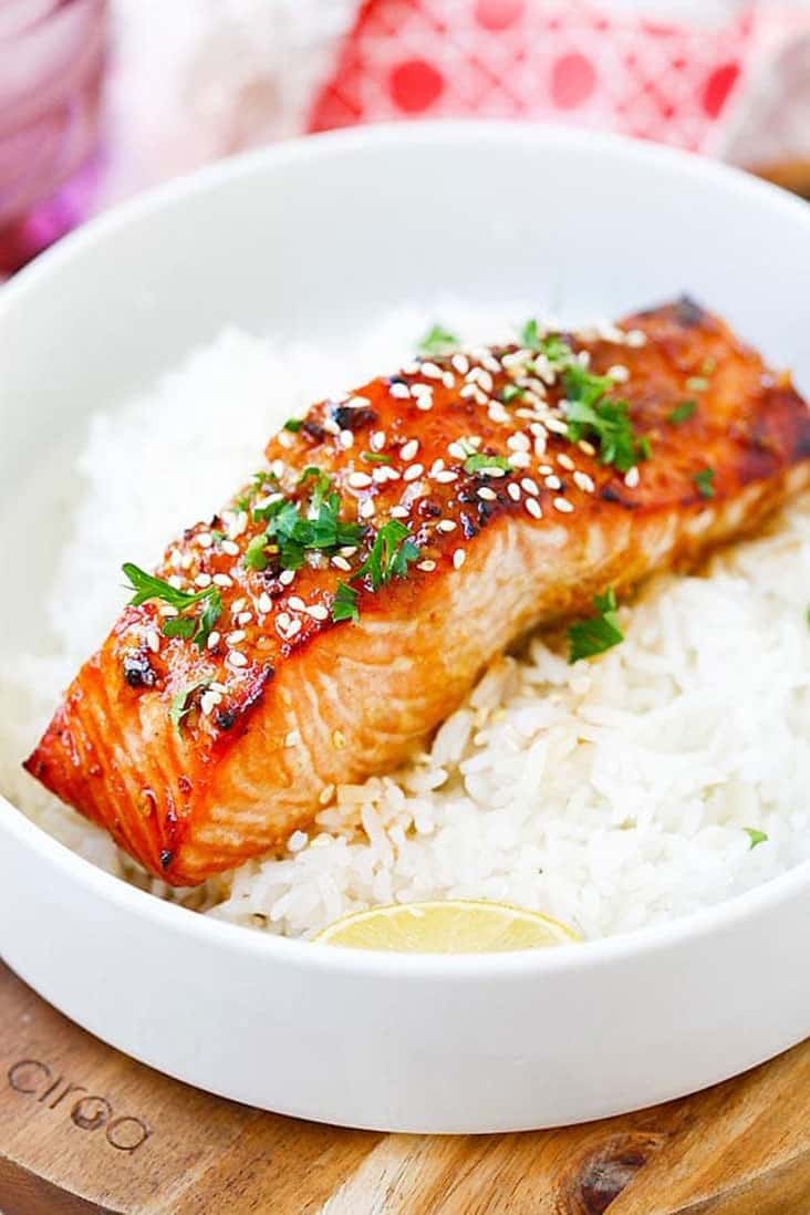 Ginger Garlic Baked Salmon