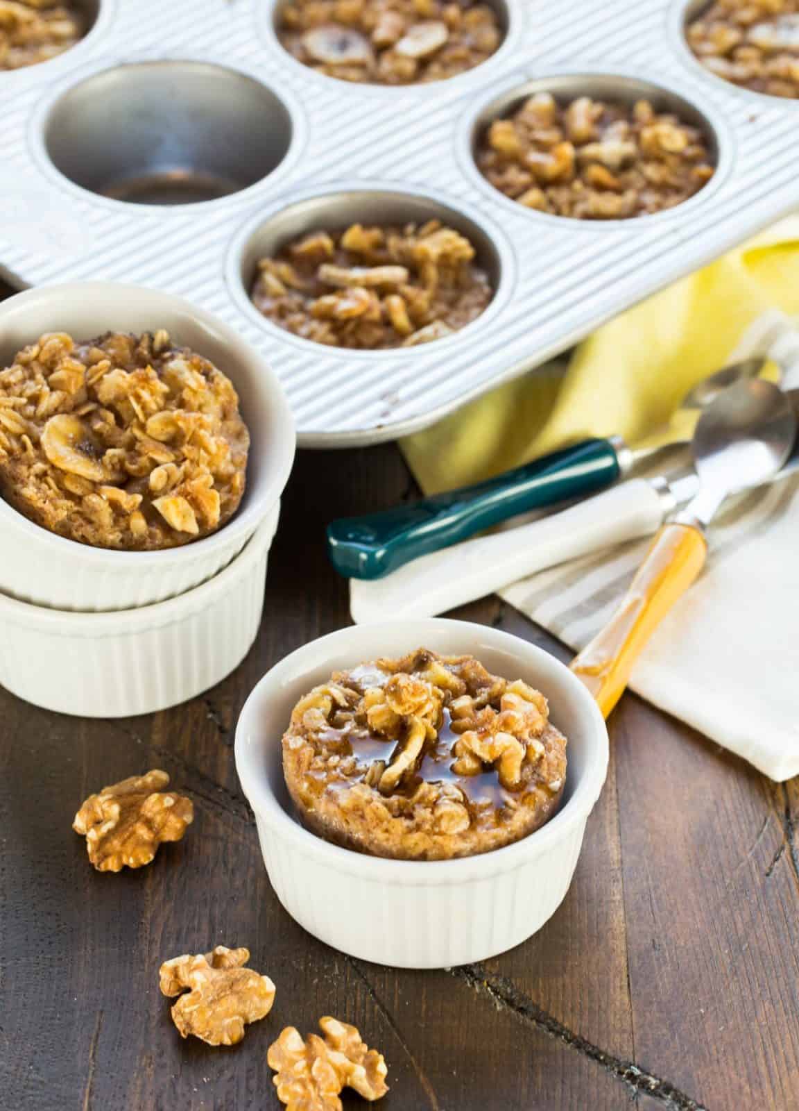 Banana Nut Oatmeal Cups