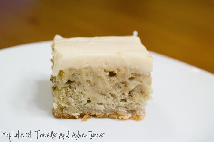 Banana Bread Bars with Browned Butter Frosting