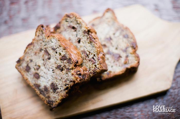 The Very Best Chocolate Chip Banana Bread