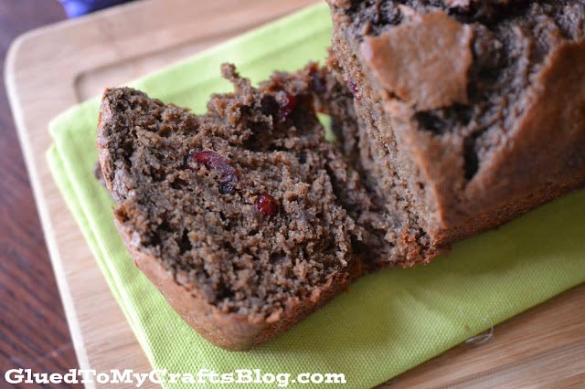 Chocolate & Cranberry Banana Bread