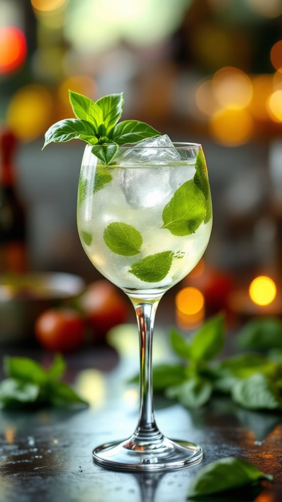 The Basil Gimlet is a refreshing twist on the classic cocktail, combining the zesty notes of lime with the aromatic flavor of fresh basil. This drink is not only easy to make but also delivers a burst of freshness that will surely impress your guests. The balance of sweetness and tanginess makes it a perfect choice for a warm evening or a lively gathering.