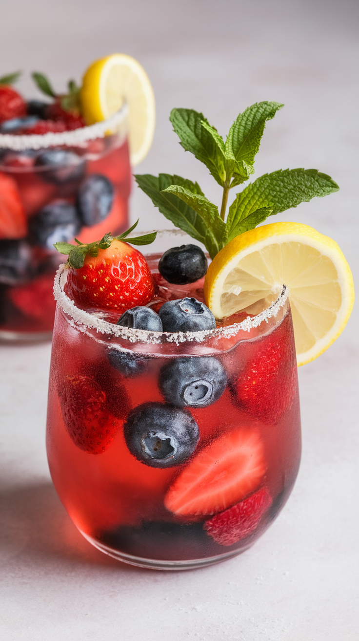 The Berry Blast Mocktail is a refreshing drink bursting with fruity flavors. Perfect for any occasion, it combines sweet berries with a hint of citrus, making it both delicious and thirst-quenching.