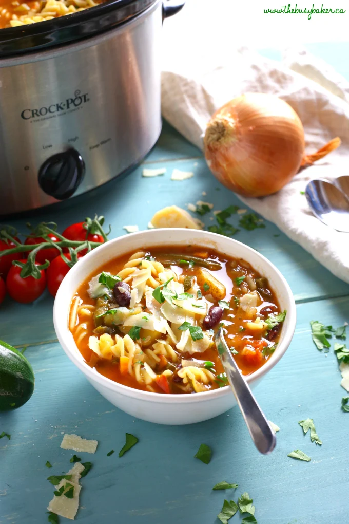 Full of beans, veggies, and pasta, this soup is hearty enough to keep you satisfied but healthy enough to fit into any meal plan.