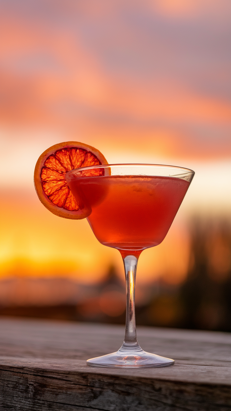 The Blood Orange Martini is a delightful twist on the classic martini, bringing a burst of citrus flavor to your glass. It's refreshingly tangy and slightly sweet, making it a perfect drink to enjoy at any gathering or a cozy night in. This cocktail is simple to make and requires just a few ingredients, so you don’t need to be a professional mixologist to impress your friends.