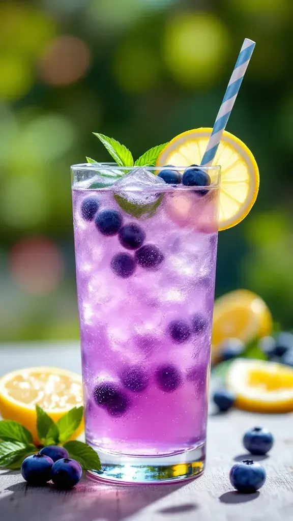 Beat the heat with a refreshing Blueberry Lemonade Spritz! This drink combines tart lemon and sweet blueberries for a delightful twist. Perfect for summer gatherings, it's as fun to make as it is to sip!