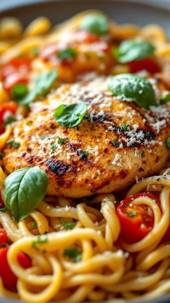 Bruschetta Chicken Pasta is a delightful dish that brings together juicy chicken and fresh, vibrant flavors. The combination of grilled chicken, tomatoes, and basil creates a tasty experience that everyone will love. For a detailed recipe, check out this delicious Bruschetta Chicken Pasta to impress your friends and family.