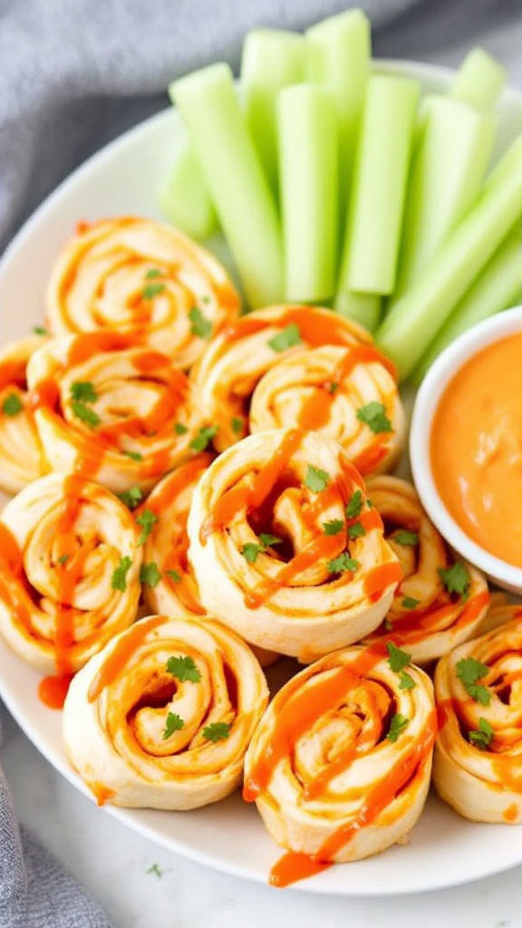 These buffalo chicken ranch pinwheels bring the perfect mix of spice and creaminess. Made with shredded buffalo chicken and ranch dressing, they’re the ideal party pinwheels for game day or any gathering. Pair them with extra ranch or hot sauce for dipping, and watch them disappear!