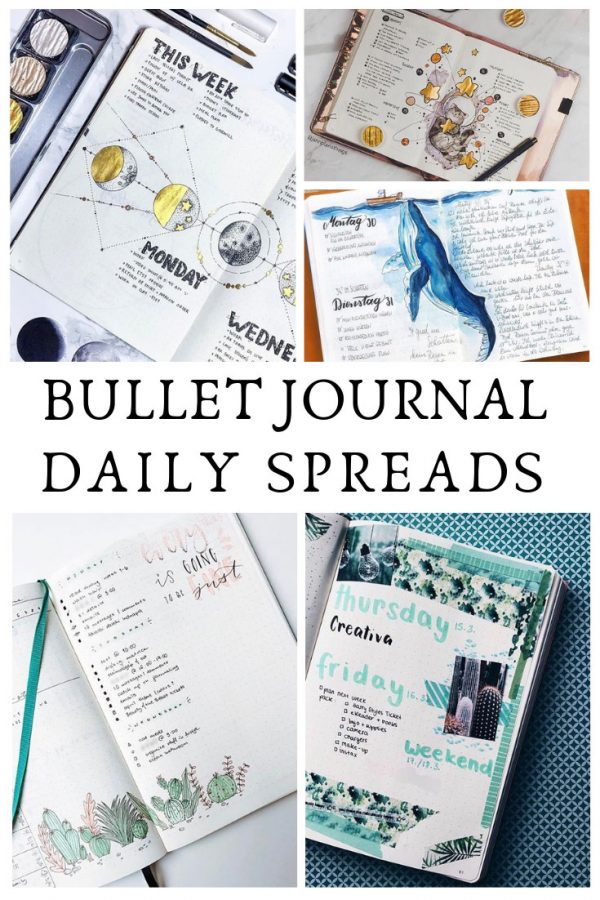 These bullet journal daily spread ideas are just what I needed to see for inspiration!