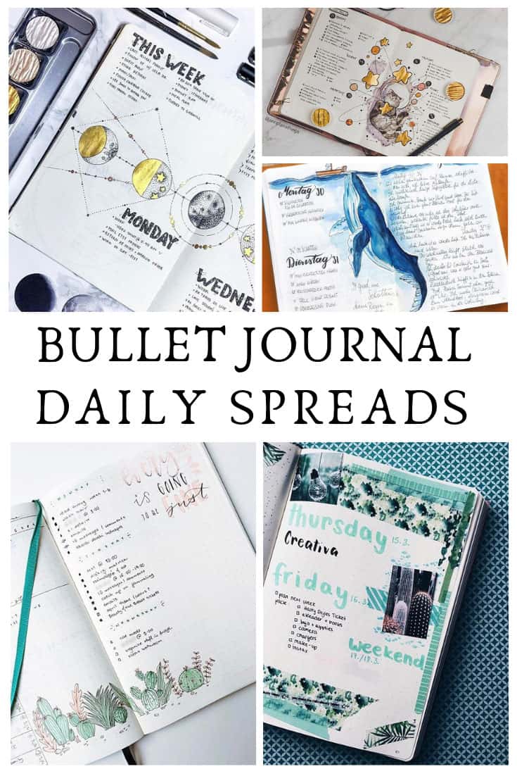 These bullet journal daily spread ideas are just what I needed to see for inspiration!
