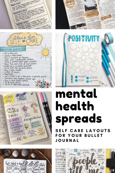 These mental health spreads for your bullet journal are a brilliant way to add some self care into your routine
