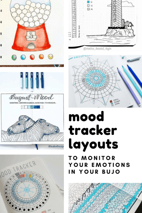 Loving these bullet journal mood trackers - there's ideas here for all seasons!