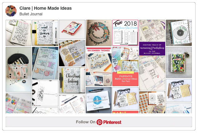 Follow our Bullet Journal board on Pinterest