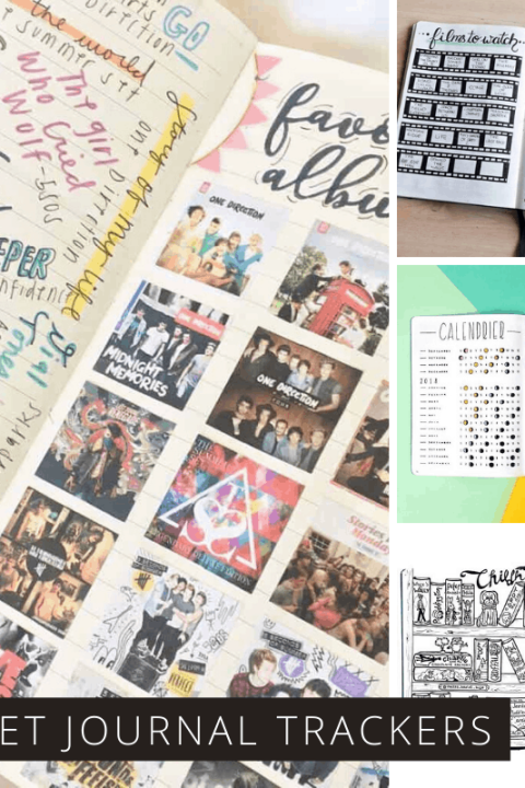 You are going to love these bullet journal tracker layouts - so many great ideas for keeping track of your favorite albums, childhood books, what you're reading now and so much more!