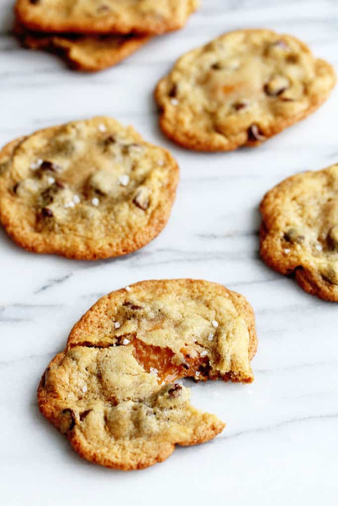 Salted Caramel Chocolate Chip Cookies