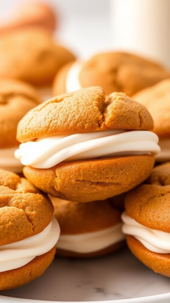 Carrot cake whoopie pies are a fun twist on a classic dessert. These soft, spiced cakes are filled with creamy frosting, making them perfect for spring celebrations. Grab the recipe for these tasty treats and share them with friends and family at your next gathering! Check out the full recipe here.