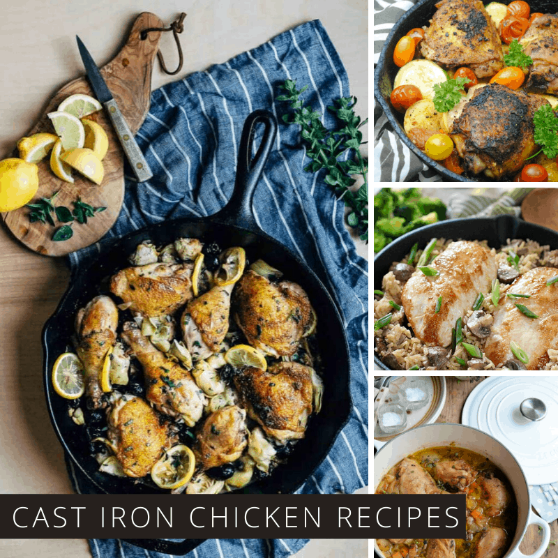 Oh my goodness - beg, steal or borrow a cast iron pan (your granny is sure to have one) because you need these skillet chicken recipes on your meal plan!