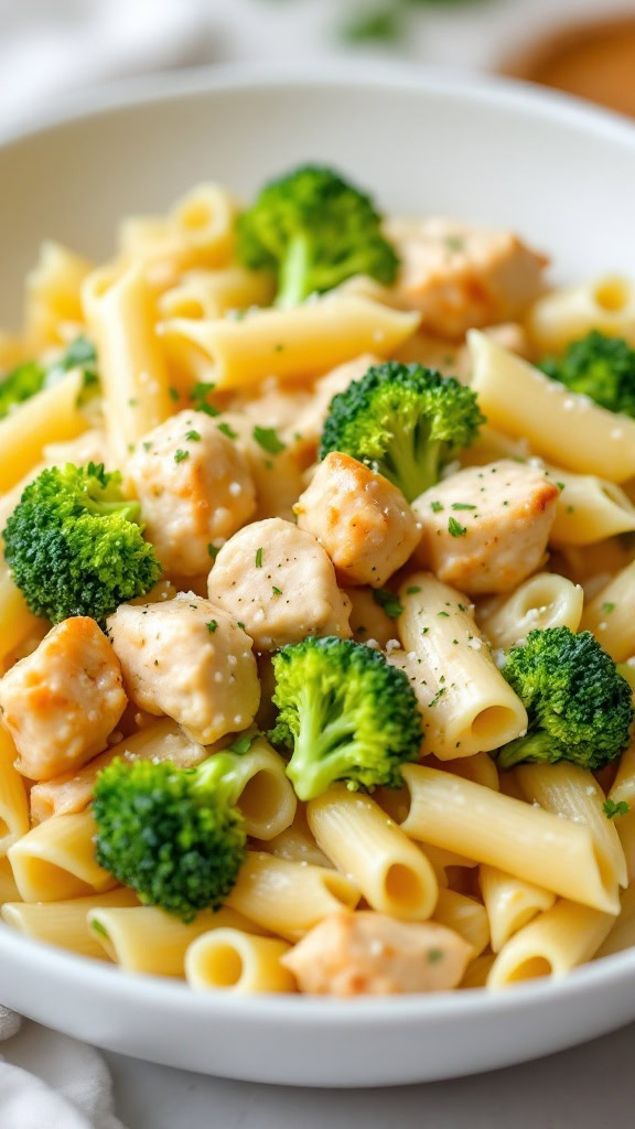 This chicken and broccoli pasta is a quick and tasty meal that busy moms will love. Toss together cooked pasta, tender chicken, and fresh broccoli for a colorful dish that pleases everyone. It's a simple recipe that brings flavor and nutrition to your table without much fuss.