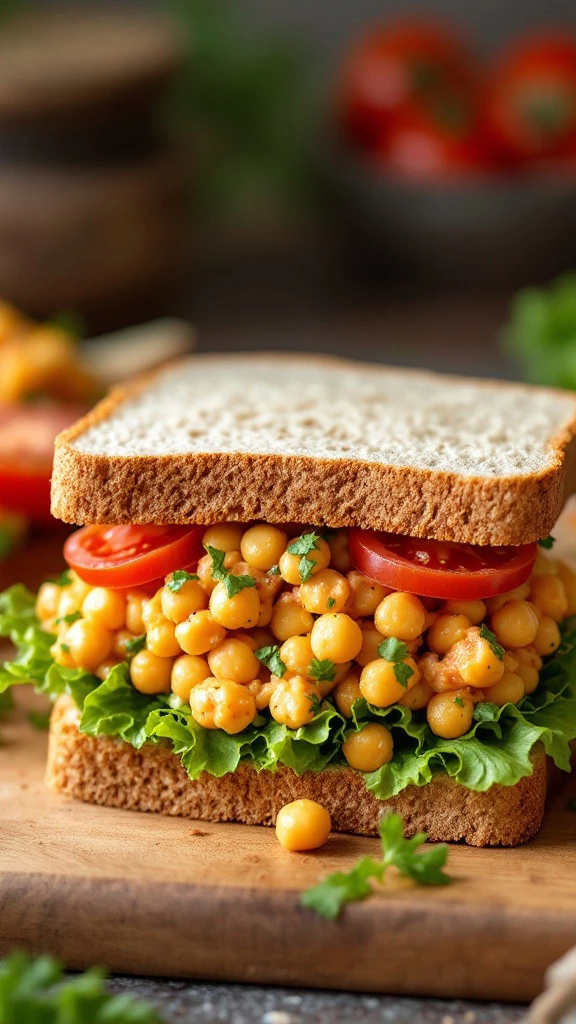 This chickpea salad sandwich is a tasty twist on a classic. Packed with protein and flavor, it’s perfect for a quick lunch or snack. Try making your own with this chickpea salad recipe!