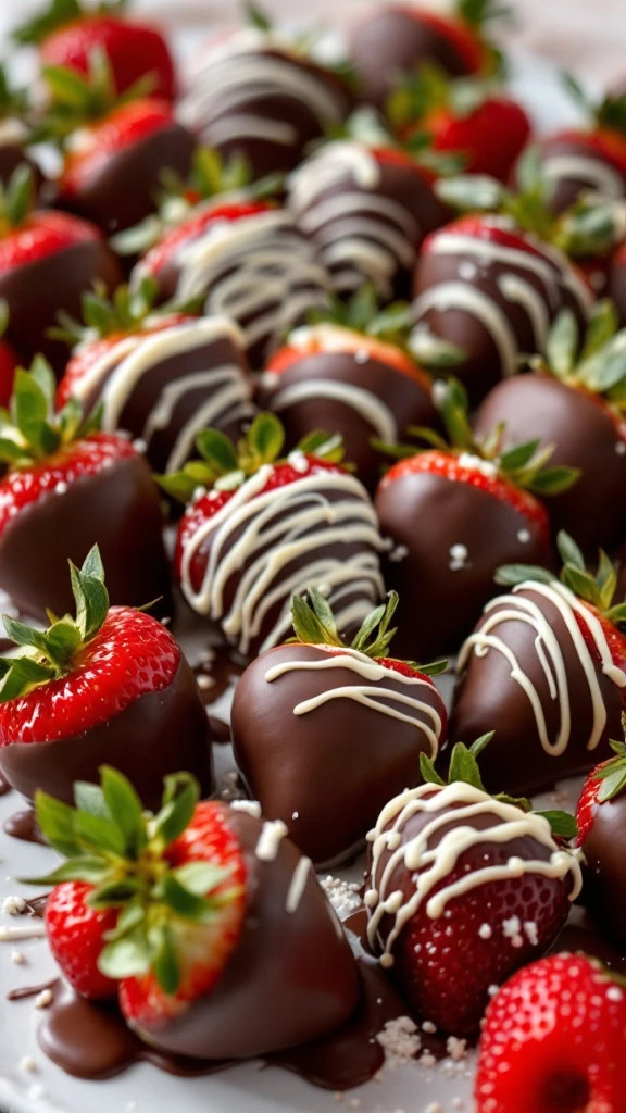 Chocolate-covered strawberries are a classic treat that everyone loves. The combination of sweet chocolate and juicy strawberries creates a delightful flavor burst. Perfect for any occasion, these bites are sure to impress!