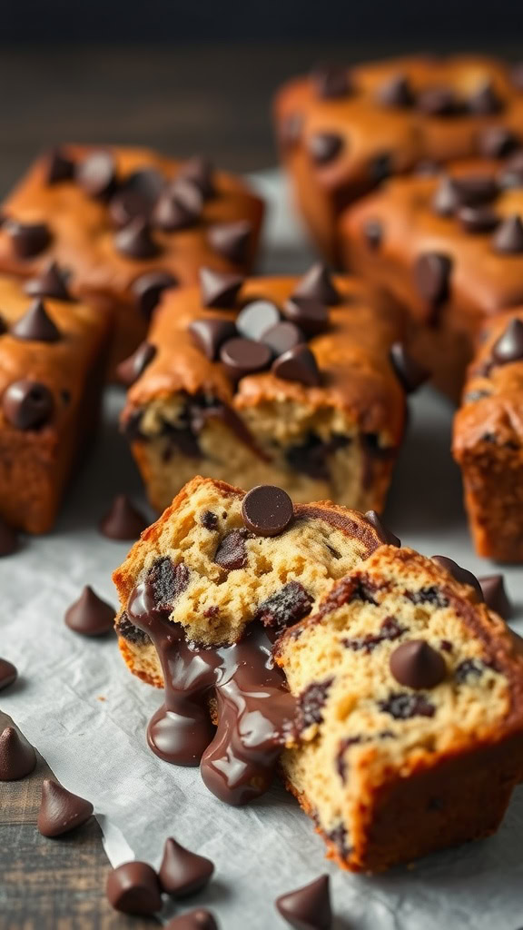 Chocolate chip mini loafs are a delightful treat anyone can make. These little loaves burst with gooey chocolate and have a soft, moist texture. Perfect for bake sales, they’re sure to bring smiles all around!