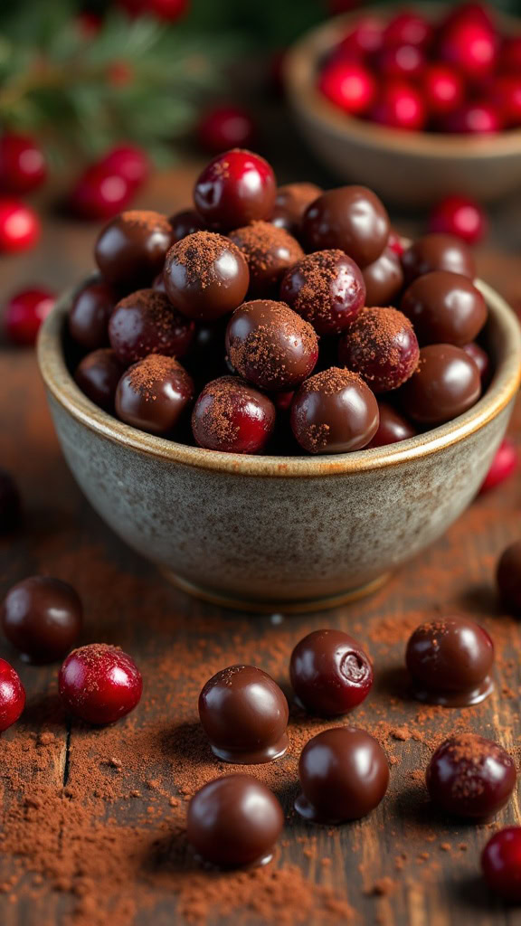 Chocolate covered cranberries are a tasty treat that combines tartness with sweetness. They make a great snack for any occasion and are super easy to whip up. 