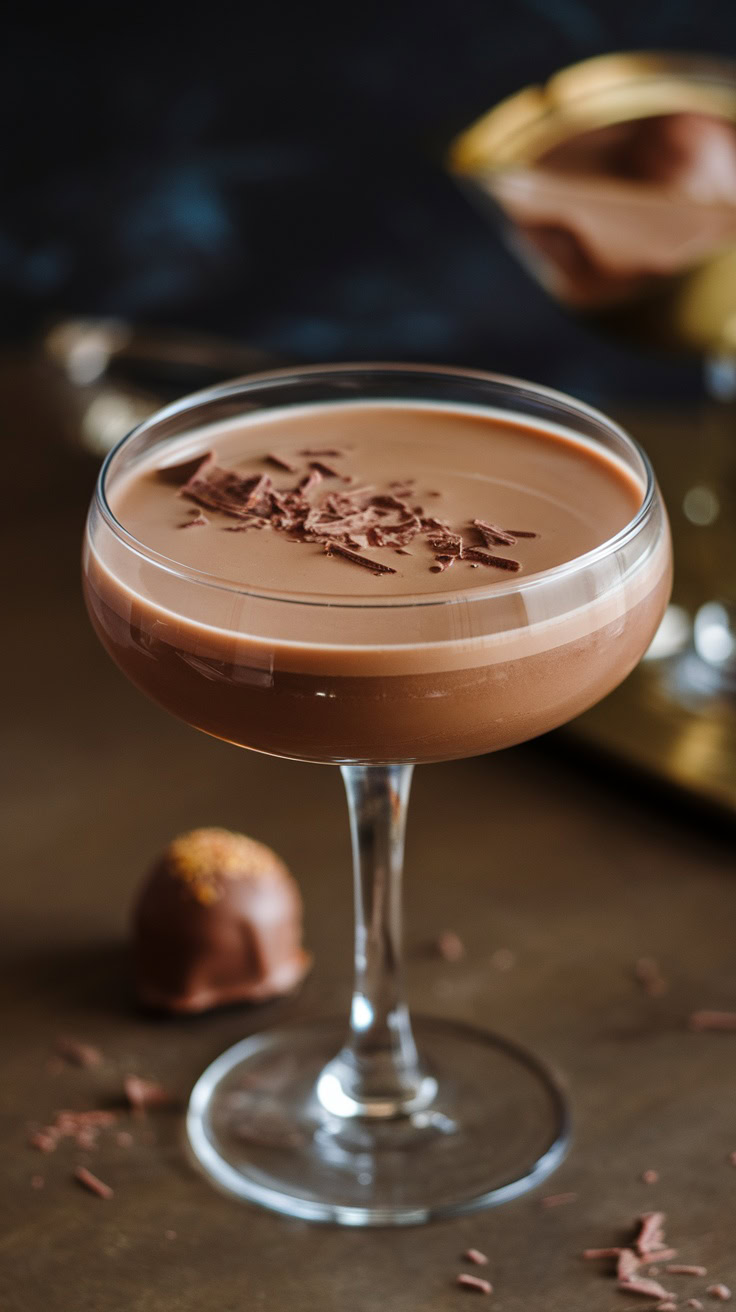 This Chocolate Vodka Truffle Delight is the perfect cocktail to impress your special someone on Valentine's Day. Combining rich chocolate with a kick of vodka, this drink is smooth, indulgent, and incredibly easy to whip up. The creamy texture and sweet flavors create a delightful treat that's sure to please.