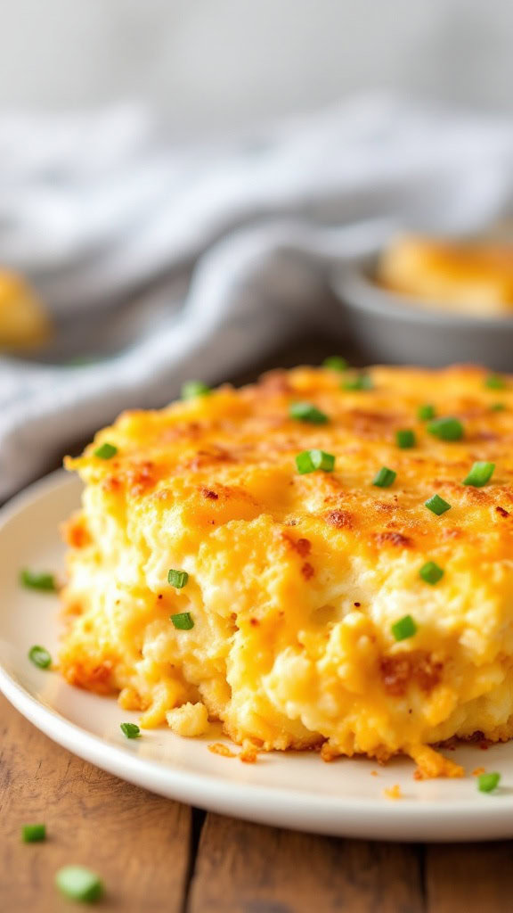 This hash brown and cheese casserole is the perfect comfort food for any meal. It's creamy, cheesy, and packed with flavor, making it a hit at family gatherings. Plus, it's super easy to whip up and will leave everyone wanting seconds!