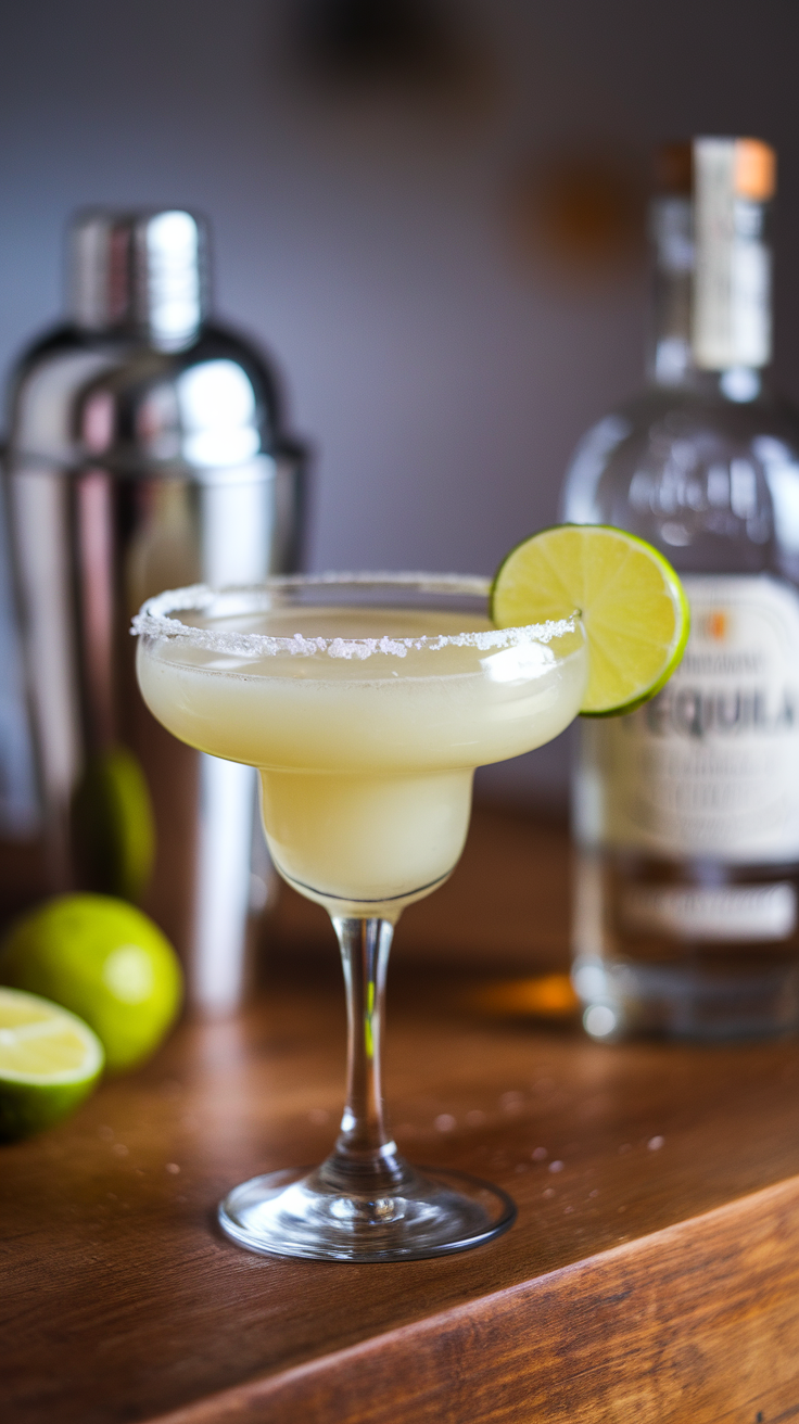 The Classic Lime Margarita is a refreshing cocktail that perfectly balances the tangy taste of lime, the smoothness of tequila, and the sweetness of orange liqueur. This drink is not only delightful but also simple to make, making it a go-to choice for casual gatherings or relaxing evenings.