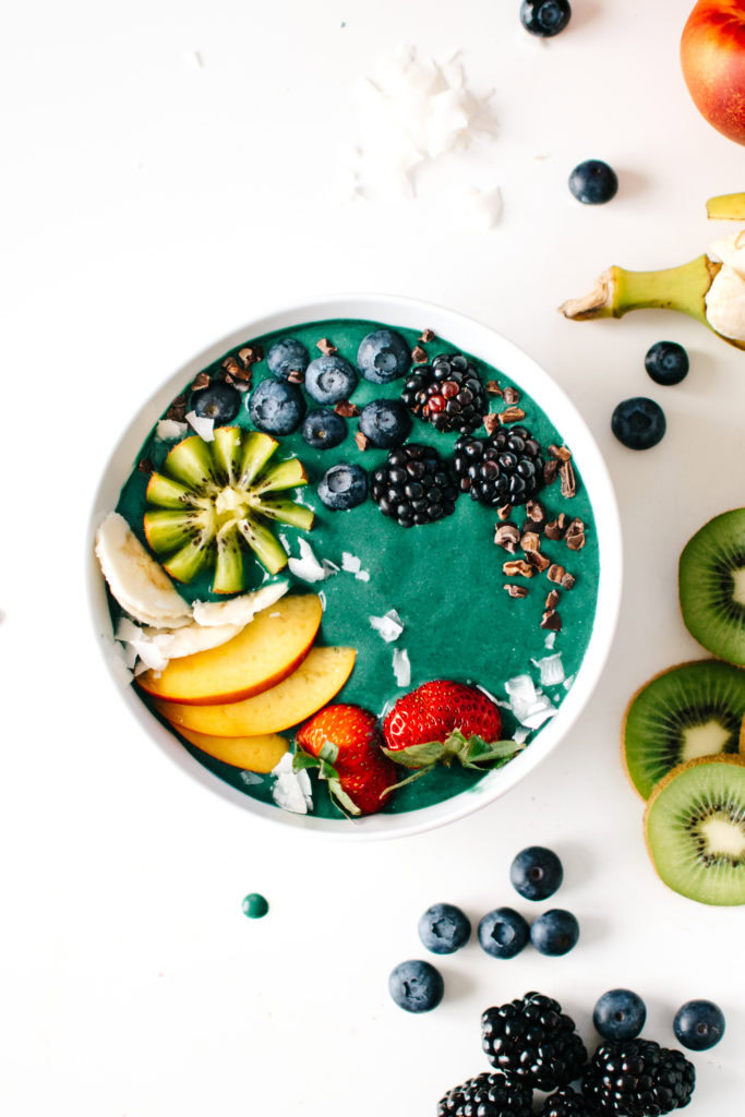 Rainbow Green Smoothie Bowls