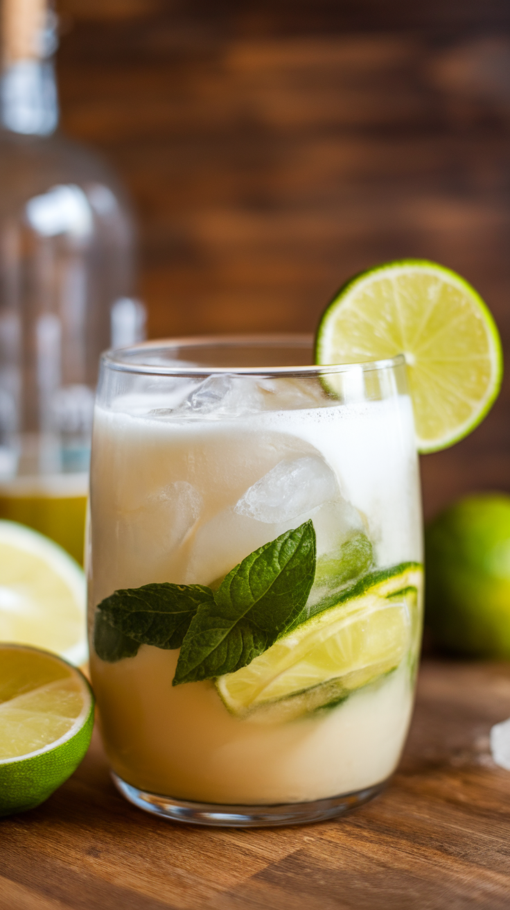 The Coconut Lime Mojito is a refreshing twist on the classic mojito, bringing a tropical flair that’s perfect for warm days. This cocktail combines the zesty brightness of lime with the creamy notes of coconut, creating a drink that is both invigorating and smooth.