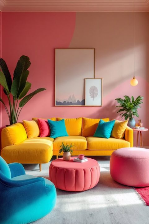 Spruce up your living room with bold colors, whimsical art, and playful accents! These 10 decor ideas will make your space a showstopper. ??️ #DecorGoals #CreativeSpaces #LivingRoomInspiration