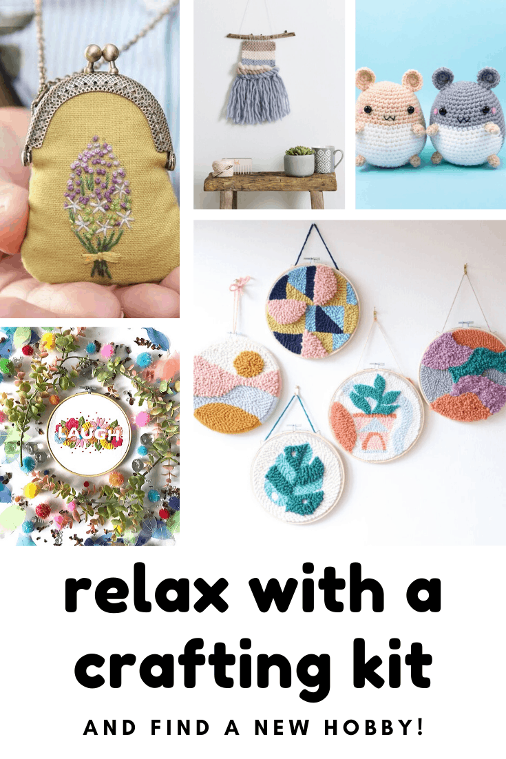 It's time to relax with a crafting kit - from embroidery to needle punch or even weaving!