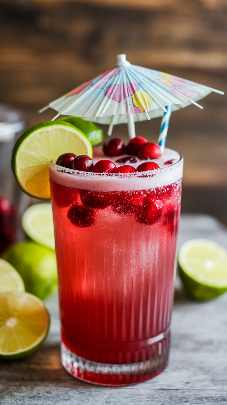 Bright, zesty, and oh-so-elegant, this Cranberry Lime Cosmopolitan is a vibrant twist on the classic. With tart cranberry juice and a burst of fresh lime, it’s the perfect cocktail for any celebration—or just a fancy night in. 🥂✨