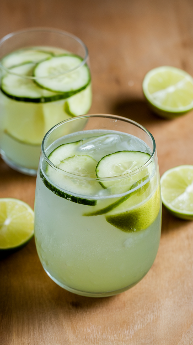 The Crisp Cucumber Lime Spritzer is a refreshing mocktail that perfectly balances the lightness of cucumber with the zing of lime. This drink is not only delicious but also incredibly easy to prepare, making it a great choice for any occasion. It's a perfect thirst-quencher for hot summer days or a delightful addition to your next gathering.