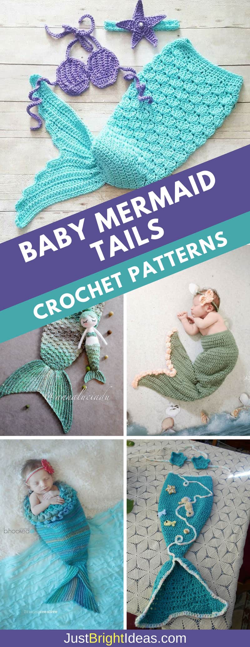 9 Super Sweet Crochet Baby Mermaid Tail Patterns Everyone Will Adore